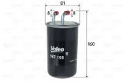 Kraftstofffilter VALEO 587108