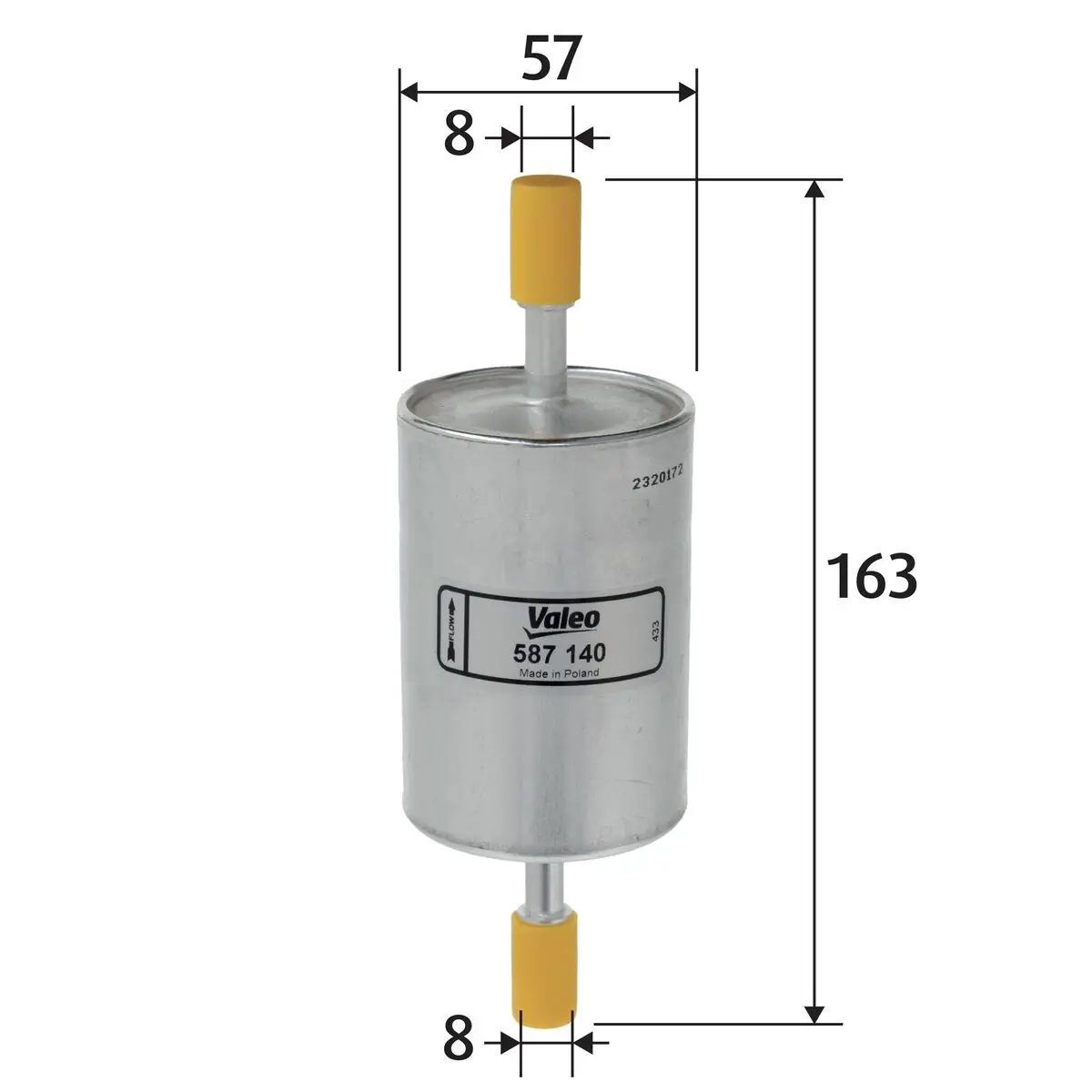 Kraftstofffilter VALEO 587140