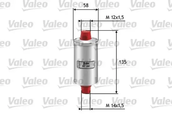 Kraftstofffilter VALEO 587200 Bild Kraftstofffilter VALEO 587200