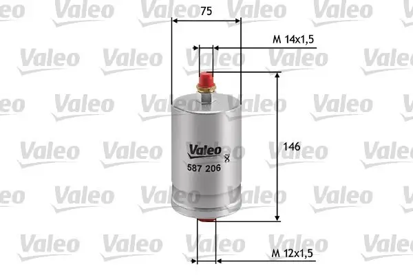 Kraftstofffilter VALEO 587206