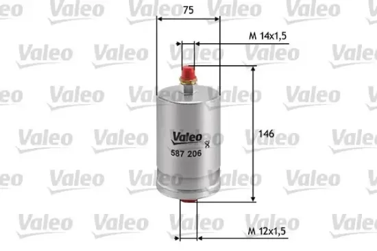 Kraftstofffilter VALEO 587206 Bild Kraftstofffilter VALEO 587206