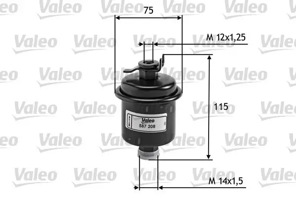 Kraftstofffilter VALEO 587208