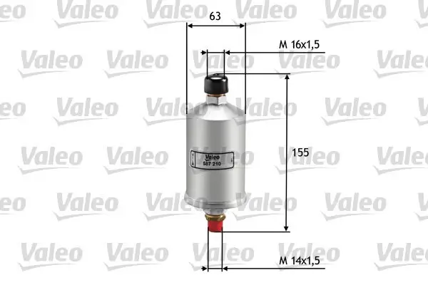 Kraftstofffilter VALEO 587210