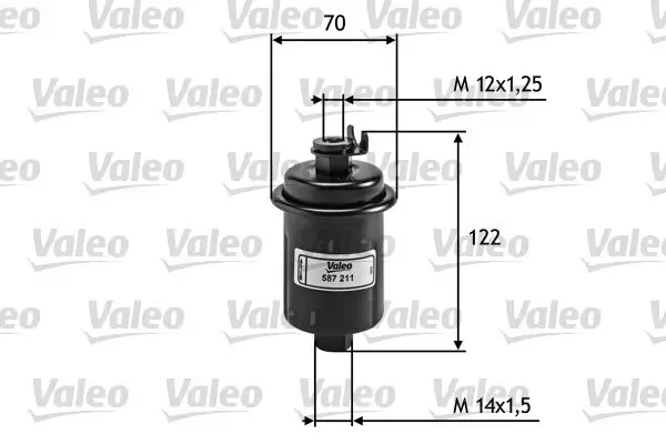 Kraftstofffilter VALEO 587211