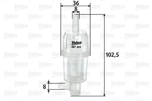 Kraftstofffilter VALEO 587523