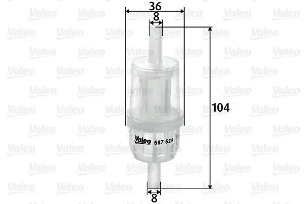 Kraftstofffilter VALEO 587524