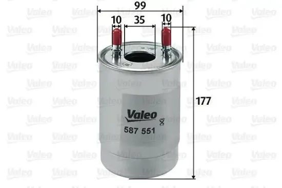 Kraftstofffilter VALEO 587551 Bild Kraftstofffilter VALEO 587551