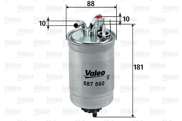 Kraftstofffilter VALEO 587560