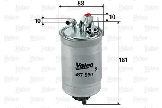 Kraftstofffilter VALEO 587560 Bild Kraftstofffilter VALEO 587560
