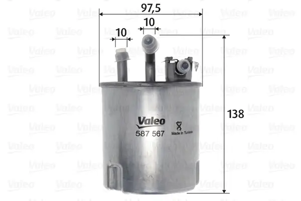 Kraftstofffilter VALEO 587567