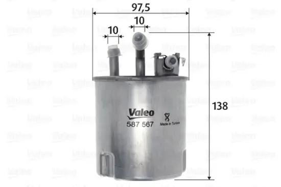 Kraftstofffilter VALEO 587567 Bild Kraftstofffilter VALEO 587567