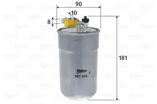 Kraftstofffilter VALEO 587568 Bild Kraftstofffilter VALEO 587568