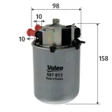Kraftstofffilter VALEO 587613