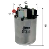 Kraftstofffilter VALEO 587614