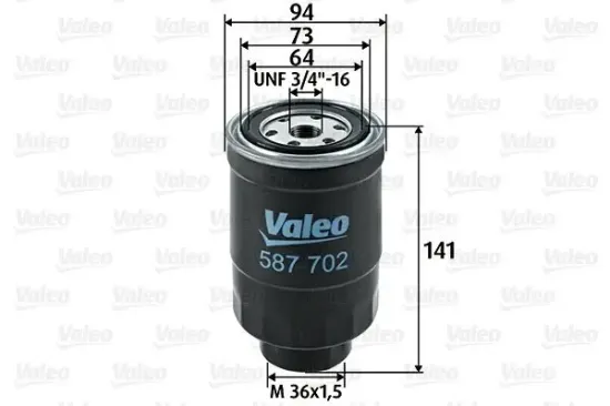 Kraftstofffilter VALEO 587702 Bild Kraftstofffilter VALEO 587702