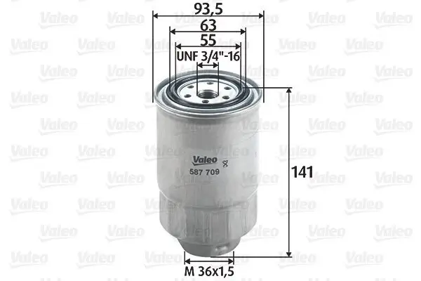 Kraftstofffilter VALEO 587709