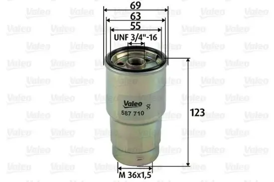 Kraftstofffilter VALEO 587710 Bild Kraftstofffilter VALEO 587710