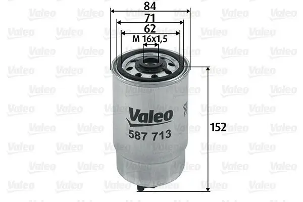 Kraftstofffilter VALEO 587713