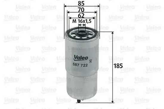 Kraftstofffilter VALEO 587722 Bild Kraftstofffilter VALEO 587722