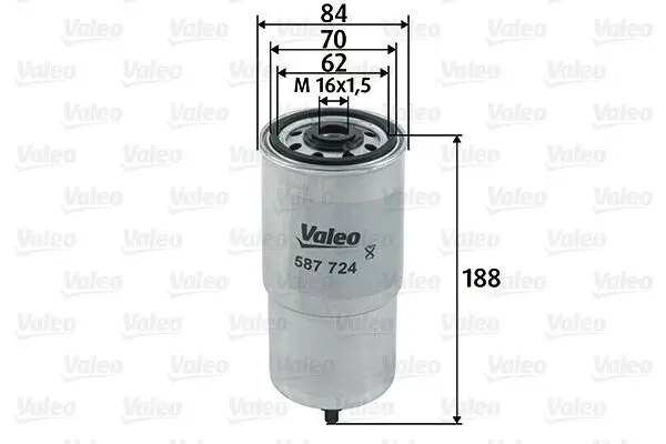 Kraftstofffilter VALEO 587724