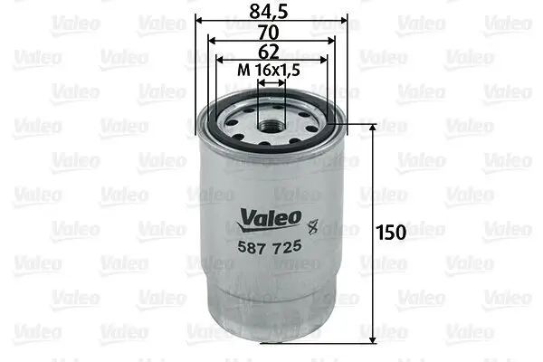 Kraftstofffilter VALEO 587725