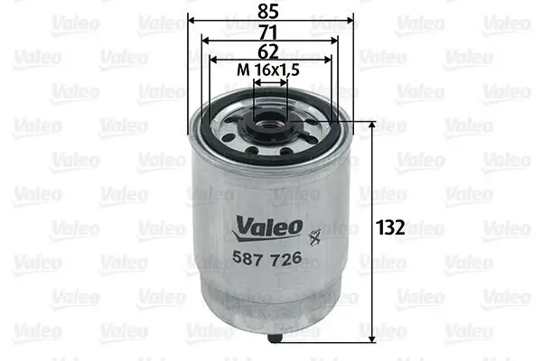 Kraftstofffilter VALEO 587726