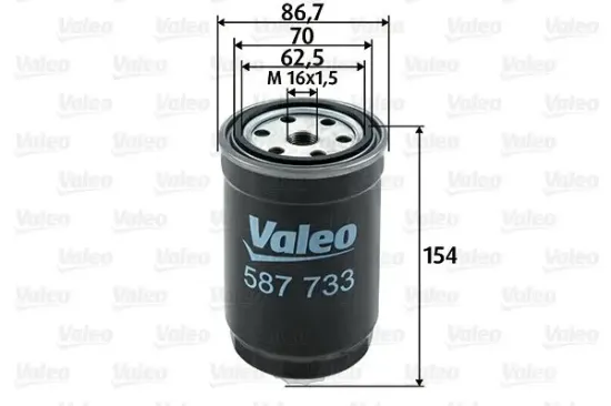 Kraftstofffilter VALEO 587733 Bild Kraftstofffilter VALEO 587733