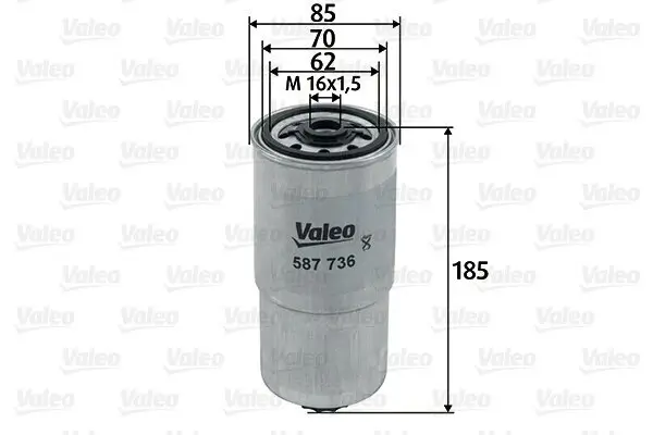 Kraftstofffilter VALEO 587736