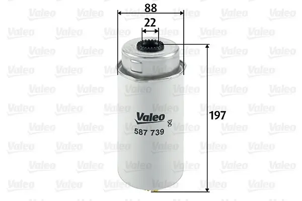 Kraftstofffilter VALEO 587739