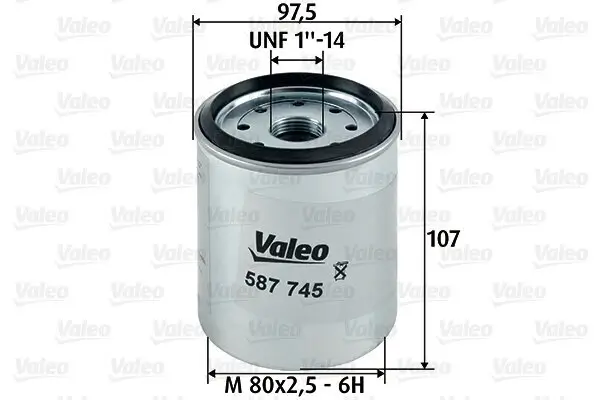 Kraftstofffilter VALEO 587745