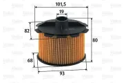 Kraftstofffilter VALEO 587905