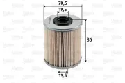 Kraftstofffilter VALEO 587917
