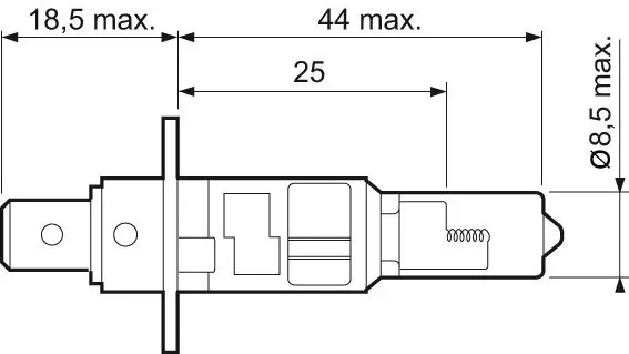 Glühlampe, Fernscheinwerfer 12 V 55 W H1 VALEO 032003