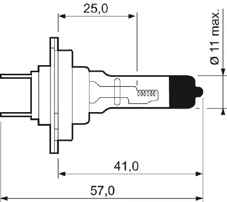 Glühlampe, Fernscheinwerfer 12 V 55 W Halogen H7 VALEO 032009 Bild Glühlampe, Fernscheinwerfer 12 V 55 W Halogen H7 VALEO 032009