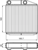 Wärmetauscher, Innenraumheizung VALEO 811502