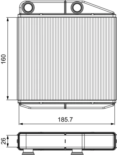 Wärmetauscher, Innenraumheizung VALEO 811502 Bild Wärmetauscher, Innenraumheizung VALEO 811502