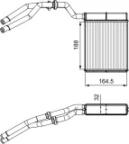 Wärmetauscher, Innenraumheizung VALEO 811515