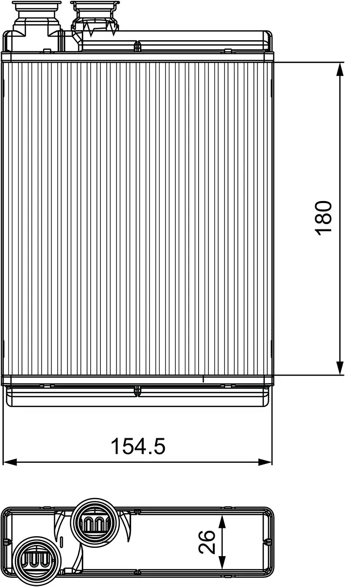 Wärmetauscher, Innenraumheizung VALEO 811517