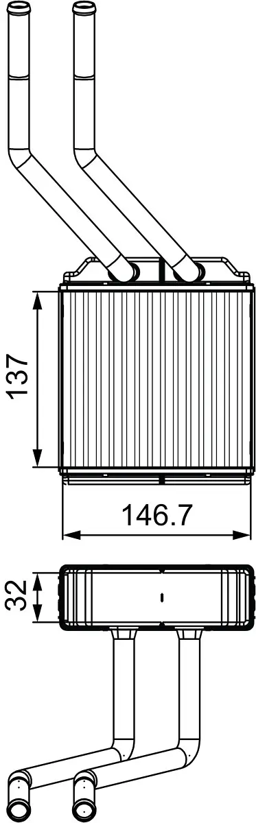 Wärmetauscher, Innenraumheizung VALEO 811520