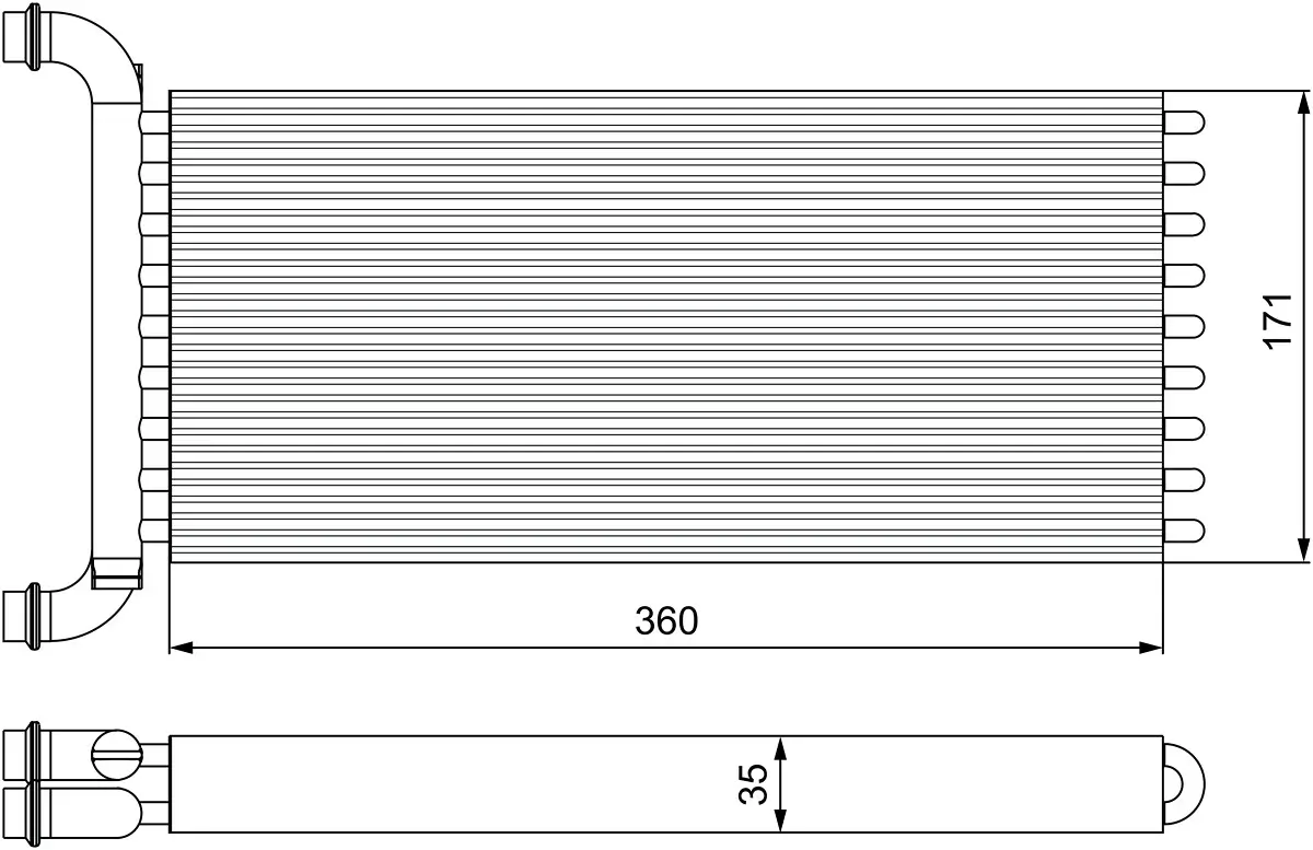 Wärmetauscher, Innenraumheizung VALEO 811521
