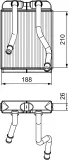 Wärmetauscher, Innenraumheizung VALEO 811532