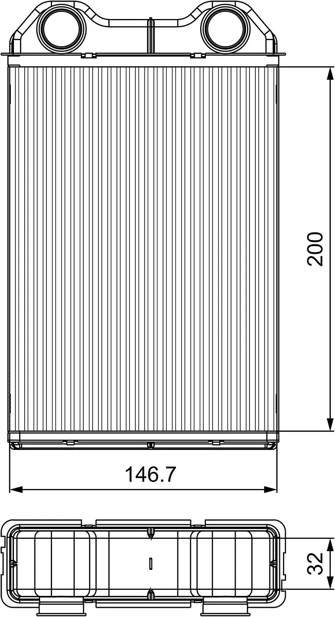 Wärmetauscher, Innenraumheizung VALEO 811533