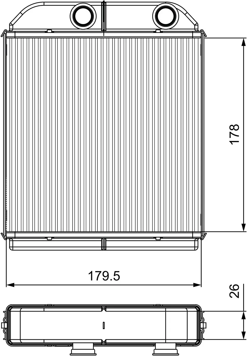 Wärmetauscher, Innenraumheizung VALEO 811538