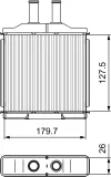 Wärmetauscher, Innenraumheizung VALEO 811541