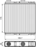 Wärmetauscher, Innenraumheizung VALEO 811543