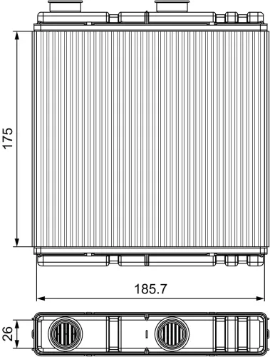 Wärmetauscher, Innenraumheizung VALEO 811543 Bild Wärmetauscher, Innenraumheizung VALEO 811543