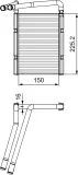 Wärmetauscher, Innenraumheizung VALEO 811548