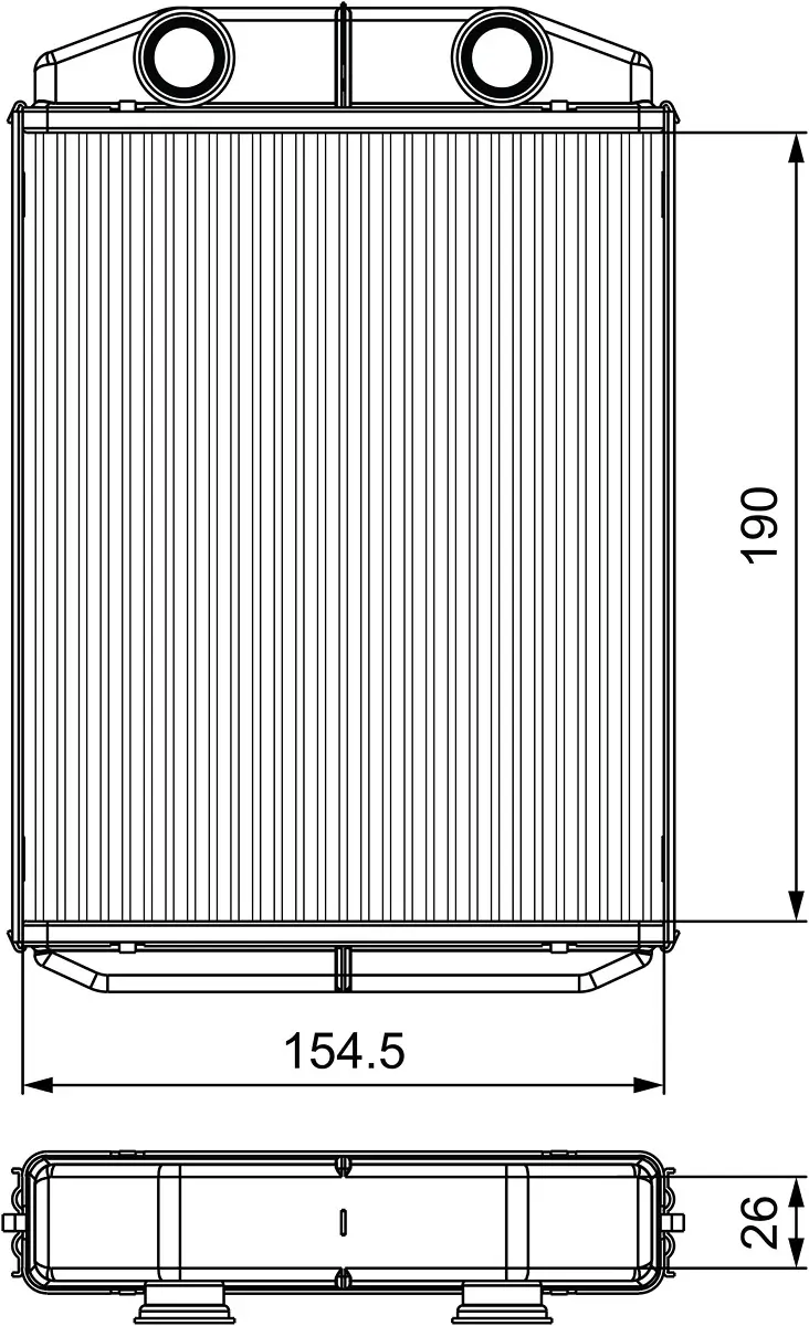 Wärmetauscher, Innenraumheizung VALEO 811553