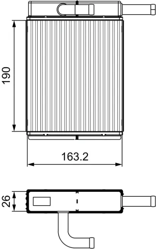 Wärmetauscher, Innenraumheizung VALEO 811558 Bild Wärmetauscher, Innenraumheizung VALEO 811558