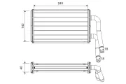 Wärmetauscher, Innenraumheizung VALEO 811599